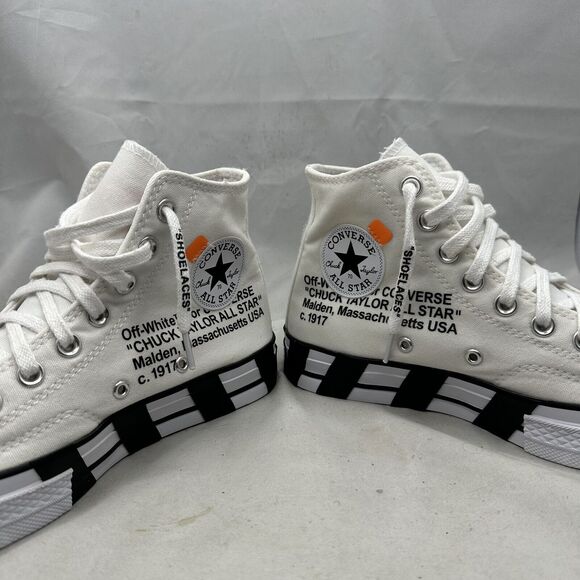 Converse Off White x Chuck 70 White Hi All-Star 2018 Mens 7/ Womens 9 - 163862C - Picture 3 of 9